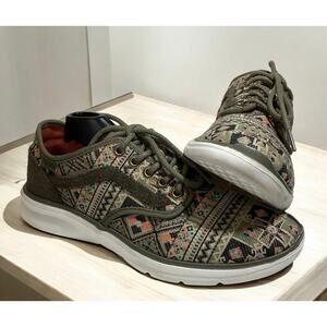 Vans ISO 2 ultra cush lite moroccan geo women sz 8 ivy green
